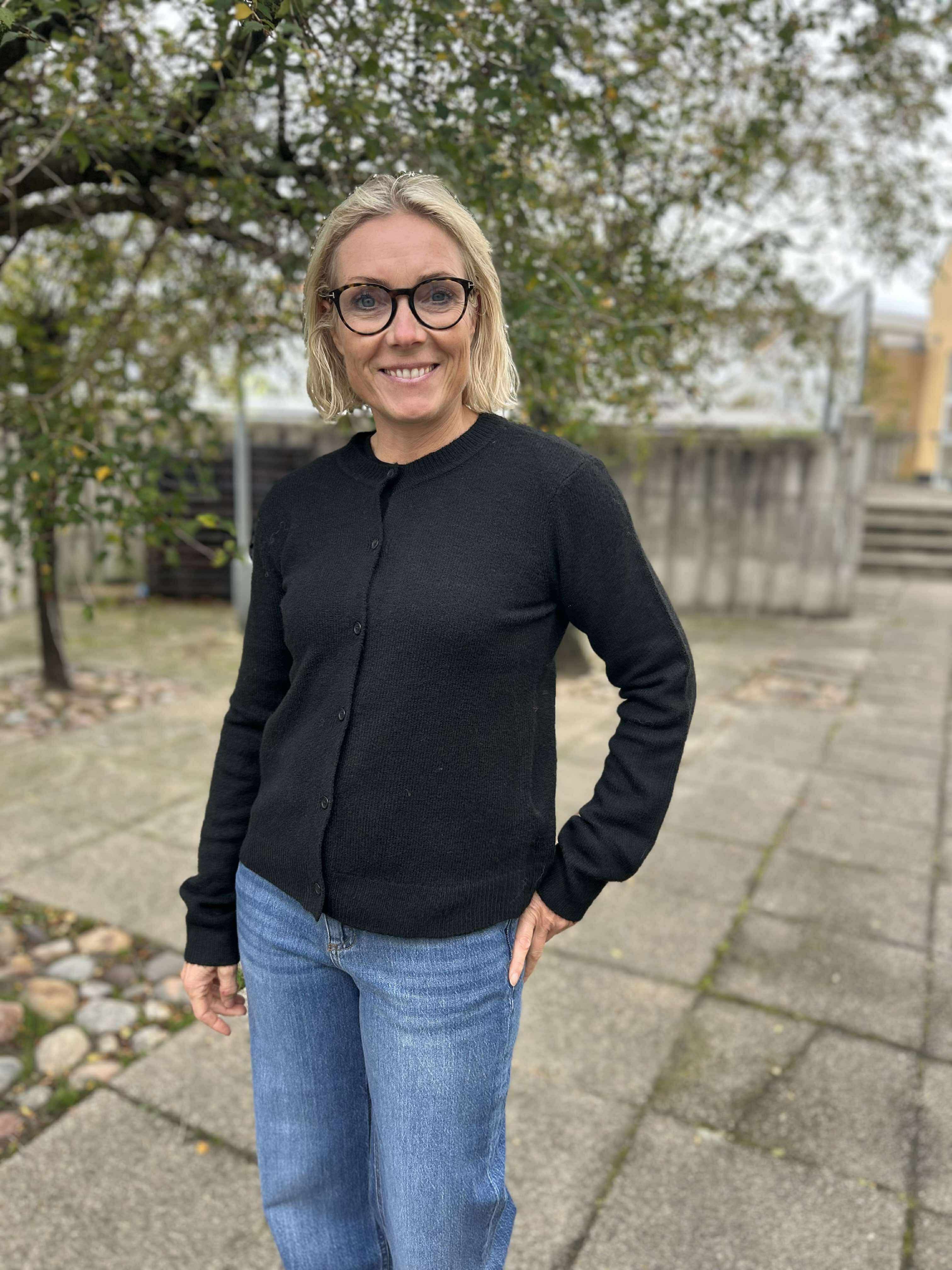 PCMALOU Knit Cardigan - Black